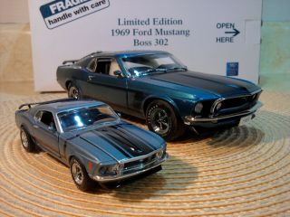Danbury 1969 Mustang Boss 302.  Rare Le.  Nib.  Undisplayed.  1:24.  Bonus