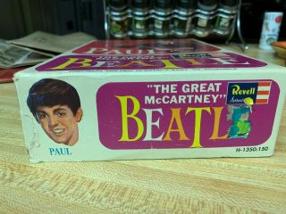 The Beatles PAUL McCARTNEY Revell Model Kit 1964 Vintage Figure Rare EXLNT 8
