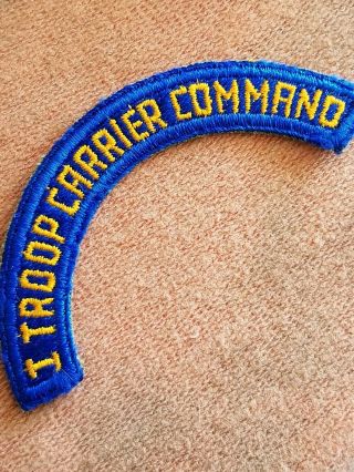 Wwii Army Aac Air Corps I Troop Carrier Tab Arc No Glow Patch Priced To Sell