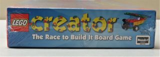 Vintage NIB LEGO Creator The Race to Build it Board Game Factory 1999 3