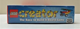 Vintage NIB LEGO Creator The Race to Build it Board Game Factory 1999 5