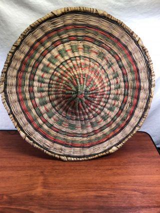 Vintage Authentic Antique Moki Native American Hopi Indian Basket N.  E.  Arizona