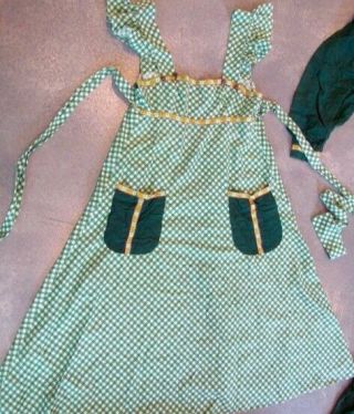 Rare 1968 Vintage Gunne sax dress 2 piece Victorian Pioneer Prairie Apron dress 3