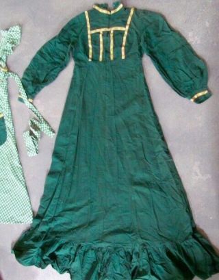 Rare 1968 Vintage Gunne sax dress 2 piece Victorian Pioneer Prairie Apron dress 6