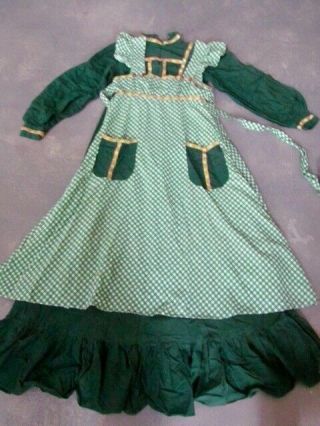 Rare 1968 Vintage Gunne sax dress 2 piece Victorian Pioneer Prairie Apron dress 7