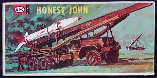Vintage Upc Adams Life - Like 2150 1/40 Honest John Missile W/ Launcher Kit
