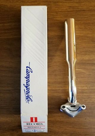 Nos Vintage Campagnolo Record Seat Post 27.  2 180mm Long Old Stock