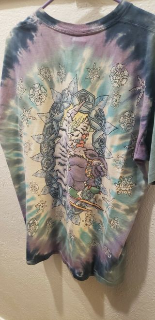 Vintage Grateful Dead T - shirt XL Snowboard Bear Ski 1994 Psychedelic Tie Dye OG 7