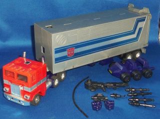 Vintage 1980 - 82 Transformers G1 Optimus Prime Complete Loose Action Figure Tf