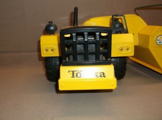 4 VINTAGE MIGHTY TONKA YELLOW SCRAPER EARTH MOVER ROAD BUILDER 4