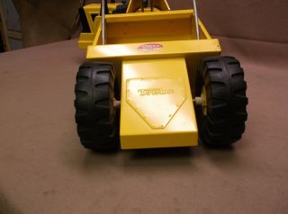 4 VINTAGE MIGHTY TONKA YELLOW SCRAPER EARTH MOVER ROAD BUILDER 6