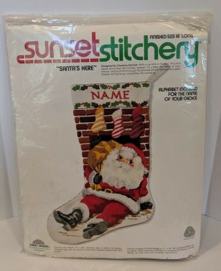 Sunset Stitchery Santa 