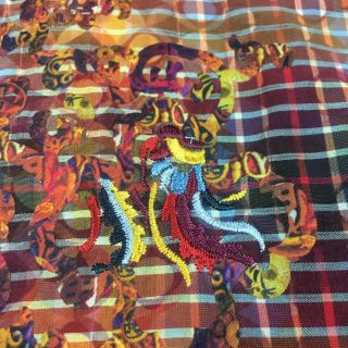 Robert Graham Limited Edition Mens 2XL Abstract Motif Embroidered Shirt Rare 8