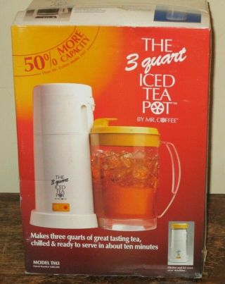 Vintage 1993 Mr.  Coffee 3 Quart Iced Tea Pot Tm3