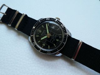 Rare Vintage SICURA BREITLING SUBMARINE 200 Men ' s Diver watch from 1970 ' s years 2