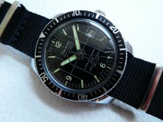 Rare Vintage SICURA BREITLING SUBMARINE 200 Men ' s Diver watch from 1970 ' s years 3