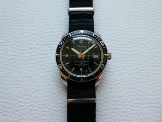 Rare Vintage SICURA BREITLING SUBMARINE 200 Men ' s Diver watch from 1970 ' s years 4