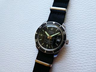 Rare Vintage SICURA BREITLING SUBMARINE 200 Men ' s Diver watch from 1970 ' s years 5