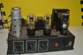 Vintage United Sound Engineering Co.  Model A Vacuum Tube Amplifier/ Power Supply 8