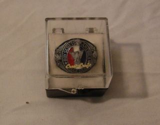 VINTAGE LARGE CHUNKY SIZE 10 EAGLE SCOUT RING BOY SCOUTS OF AMERICA ENAMEL BSA 4