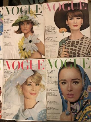 10 Vintage 1964 Vogue Magazines 3