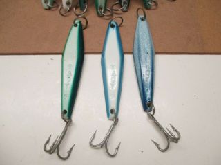 VINTAGE TUNA LURES TADY 9 SET OF 10 JIGS ALL SURFACE 4