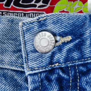 Vintage JNCO Jeans Size 28 x 30 Light Blue Denim Skater Wear Easy Wide Baggy 8