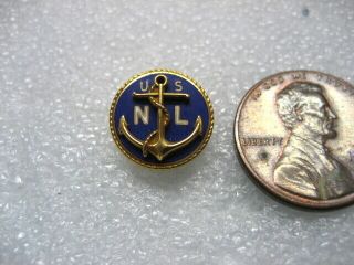 . Vintage Pin Navy League Of The United States,  Ww2