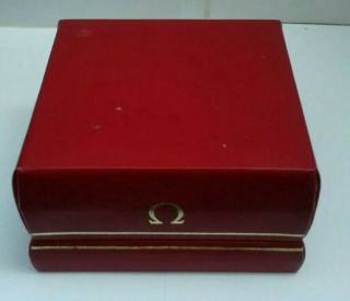 Vintage Omega Watch Box With Clip,  Lid Action Fine,  10 X 10 X 6 Cms.