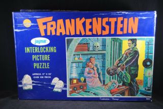 Rare Vintage Jaymar Frankenstein Puzzle Large 17 