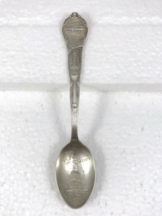 Statue Of Liberty,  York,  Ny Sterling Silver Souvenir Spoon