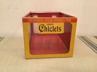 Vintage Chiclets Gum Store Counter Display Box 2