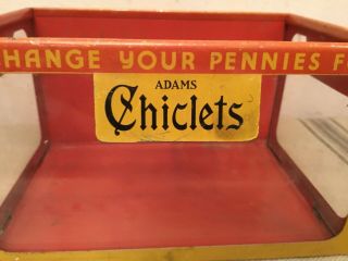 Vintage Chiclets Gum Store Counter Display Box 6