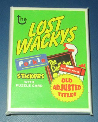 Lost Wacky Packages 1st Series Ultra Rare Green Replacement Pack