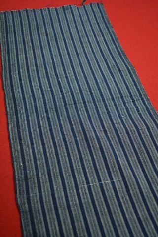 YX35/85 Vintage Japanese Fabric Cotton Antique Boro Patch Indigo Blue SHIMA 52 