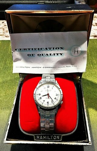 Vintage 1963 Hamilton Wrist Watch RR Special Model 50 505 Movement 11 Jewel G025 2