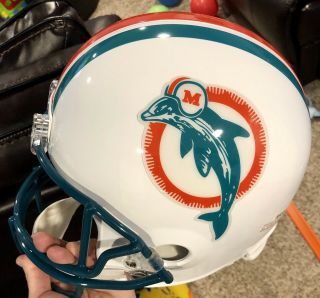 1990’s Vintage Riddell Miami Dolphins Full Size Throwback Helmet