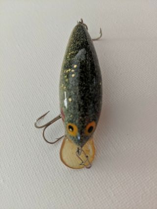 Vintage Fred C Young Big O/Mr Fred sized Lure Handcarved NF signed Me Fred 4