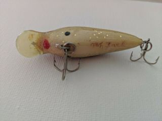 Vintage Fred C Young Big O/Mr Fred sized Lure Handcarved NF signed Me Fred 7