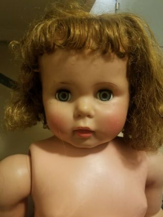 VINTAGE PENNY PLAYPAL DOLL MARKED IDEAL DOLL 32 - E.  L. 2