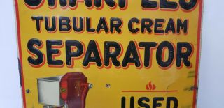 Vintage Tin Sign Advertising Sharples Tubular Cream Separator 4