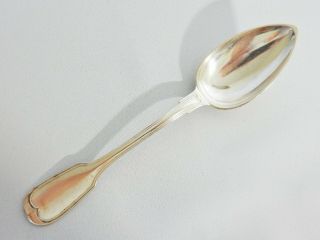 Antique Art Deco Continental European 800 Sterling Silver Serving Table Spoon