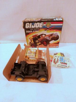 Vintage 1988 Factory Bags Hasbro Gi Joe Tiger Sting Vehicle