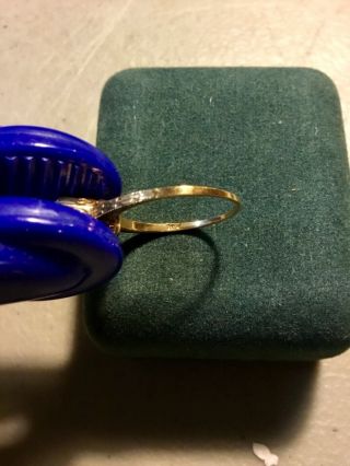 Vintage 10K Gold Ring w/ Faux Pearl,  1 MORE RING LOOK - ESTATE Both Size 8 4