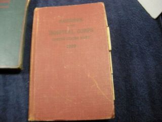 Vintage 1939 Handbook Of The Hospital Corps Us Navy Hardcover Book