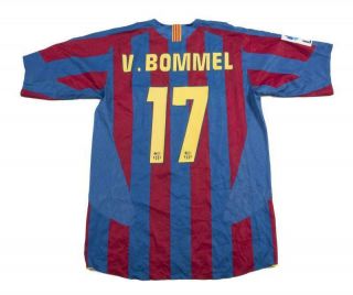 Van Bommel - Fc Barcelona - Match Worn Jersey - 100 Authentic - Rare Item