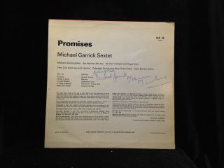 Michael Garrick Sextet - Promises - Argo 36 - ENGLAND RARE AUTOGRAPHED 2