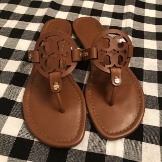 Tory Burch Miller Sandals Vintage Vachetta Size 8.  5