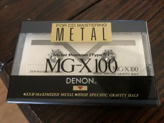 Denon Mg - X 100 - Vintage Audio Cassette Blank Tape (factory)