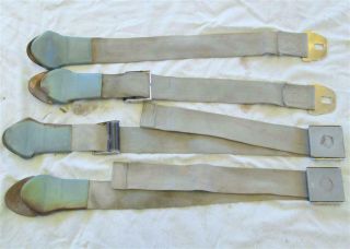 Vintage Irving Air Chute Seat Belts Early 60 